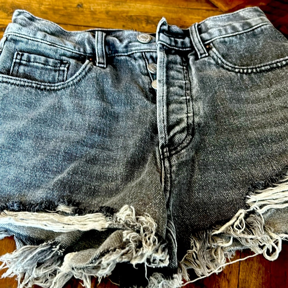 Brand new without tags size 24 PacSun vintage high-rise shorts butterfly.